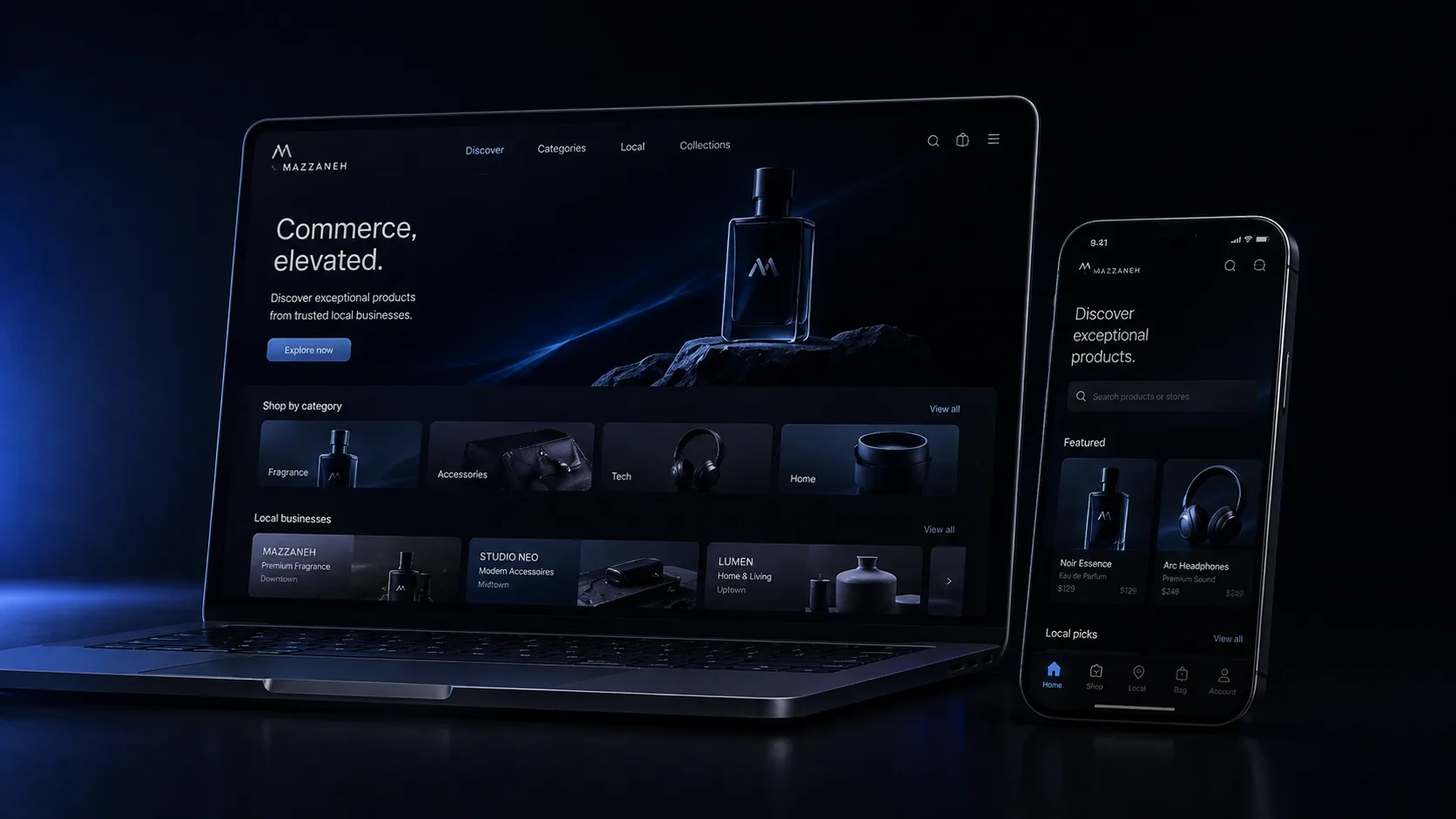 Premium Mazzaneh Phase 1 ecosystem hero scene